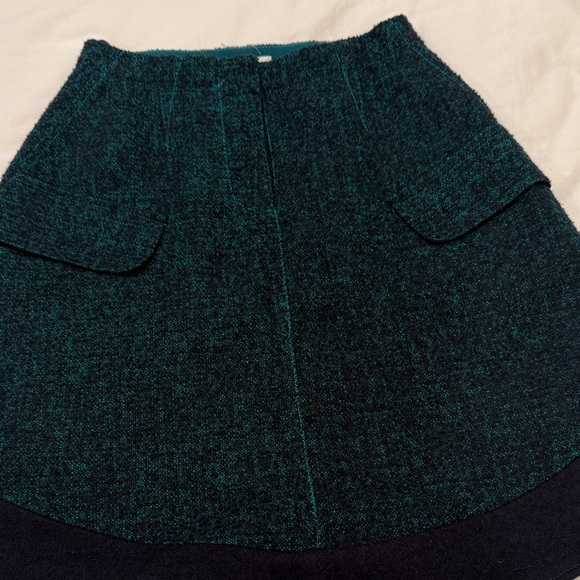 Carven Dark Teal A-Line Skirt - Picture 3 of 4